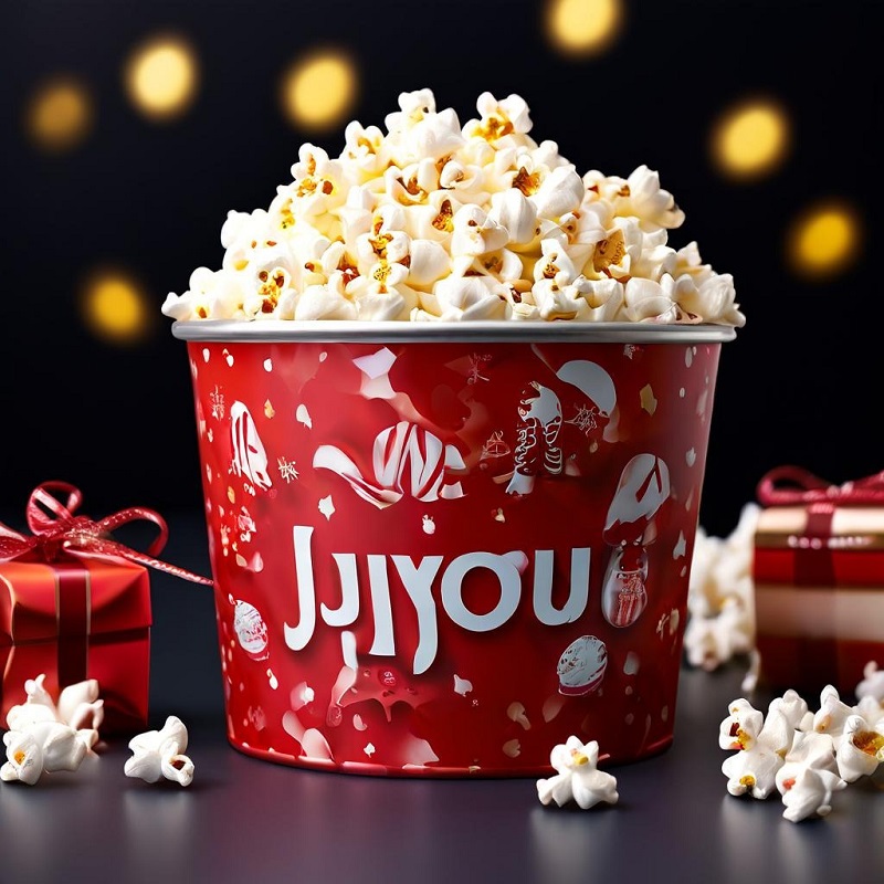 Wholesale Custom Printed Christmas Popcorn Tins